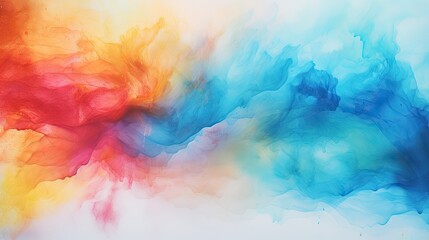 Fototapeta na wymiar Abstract Watercolor Painting Background with Rainbow Colorful Ink Wall Texture Pattern, Seamless Wallpaper