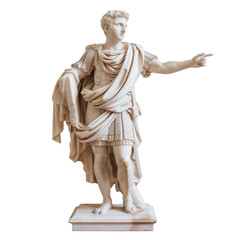 Fototapeta premium Roman Triumphal Statue of Roman Art isolated on transparent png.