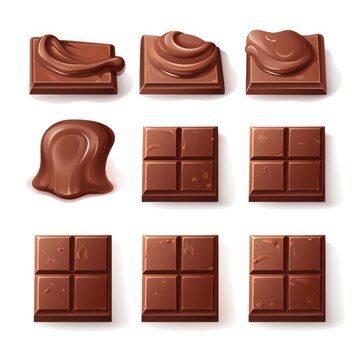 various images of miniature chocolate tablets