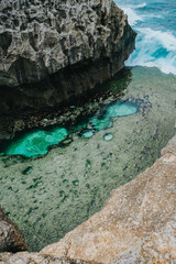 rocky coast of the sea