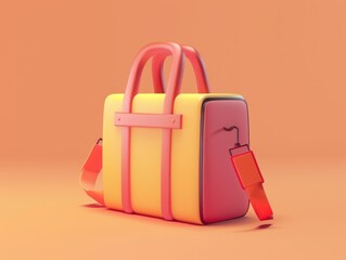 3D Icon Bag Illustration 