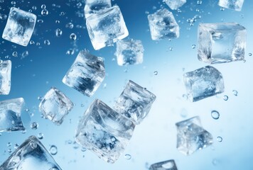 ice broken into cubes or other shapes