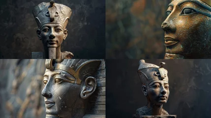 Foto op Canvas beautiful sculptures of Egyptian sphinxes © Marco