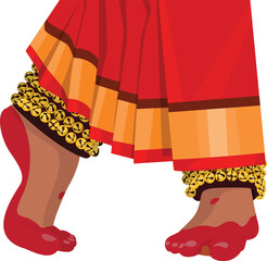 bharatanatyam Dancing Legs, Bharathanatiyam the indian classical dance form