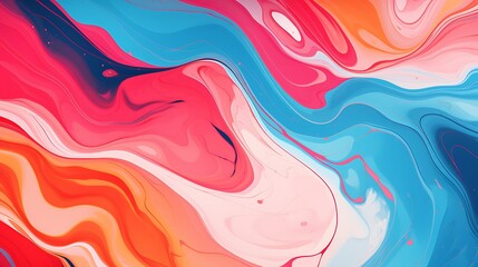 Obraz premium 3d abstract background with colorful wavy lines