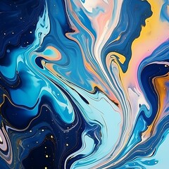 Abstract fluid background with liquid marble texture