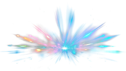 Fototapeta premium PNG Holographic light backgrounds fireworks night