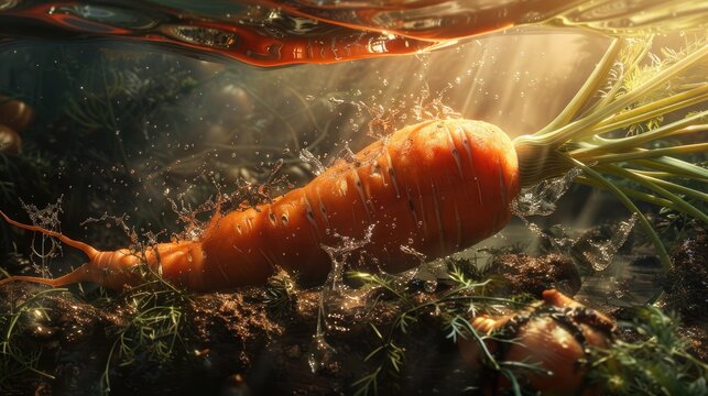 Fresh carrot image for eating