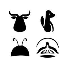 Shape and Flower Silhouettes, Silhouette Variety, Floral and Geometric Silhouettes, Shapes & Flowers, Floral & Shape Silhouettes.