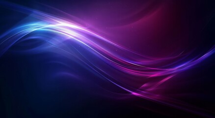 Fototapeta premium Blue and purple gradient background, curved shape.