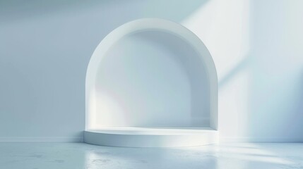 White Shelf on White Floor