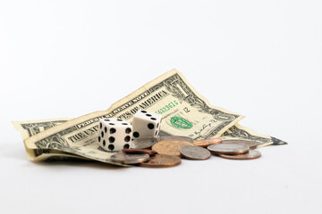 Gamble and Risk Throwing the Dice