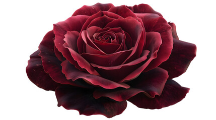 Crimson Rose Flower, Its Deep Red Hues And Velvety Texture, Creating A Striking Visual Contrast