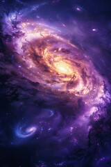 Obraz premium Galaxy Photo Interstellar Theme