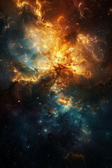 Obraz premium Galaxy Photo Interstellar Theme
