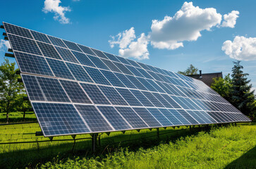 Photo of solar panels. The concept of ecology. Alternative energy sources