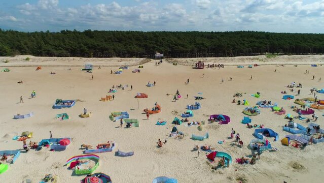 Beach Baltic Sea Rowy Plaza Morze Baltyckie Aerial View Poland