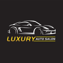 Luxury Car vector illustration, perfect for Car Salon Service logo design