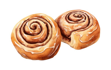 Fototapeta premium PNG Cinnamon Rolls bread dessert pastry.