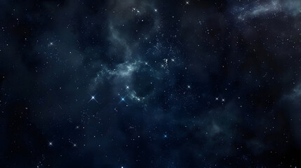 Starry night sky as a background Dark interstellar space : Generative AI