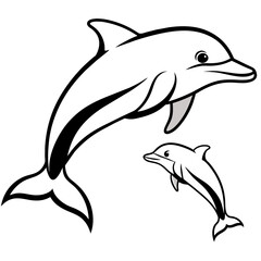 dolphin illustration vector