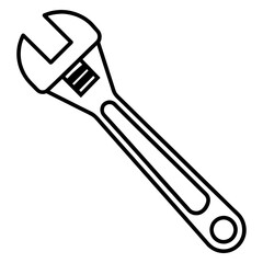wrench illustration vector