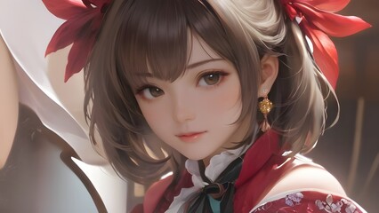  Serene Sunset Landscape with Vibrant Wildflowers and Tranquil Lake Reflection.