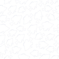 Obraz premium Fish seamless pattern. Vector background.