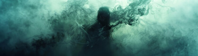 A creature crafted from darkness and mist - obrazy, fototapety, plakaty
