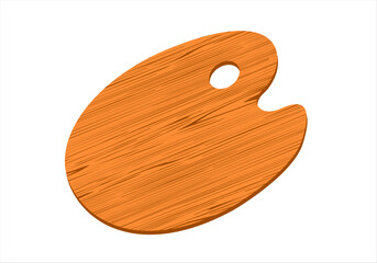 Icono de paleta de pintor. Icono de pintura. Enseñanza artística