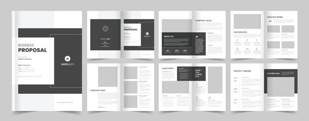 Business Project Proposal Template, Minimal Proposal