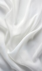 Obraz premium White Fabric Background, Satin Cloth Texture