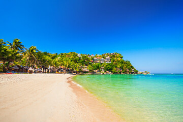 White sand beach Boracay island, Philippines