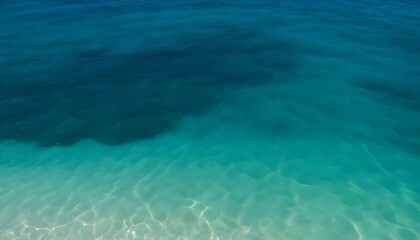 Clear ocean water with varying shades of blue and green
