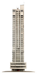 PNG Tall brutalist skyscraper architecture building housing.