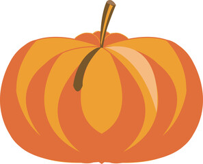 fall pumpkin images. full vector illustration.