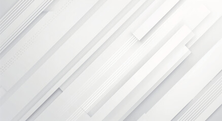 Obraz premium A close-up view of an abstract geometric pattern created by white paper with sharp lines, angles, and shadows, casting a play of light and dark across the textured surface.