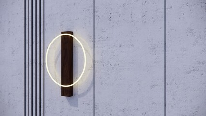 Wall lamps, both inside and outside, that are beautiful with a bright glow.