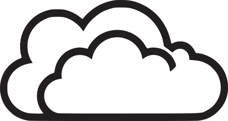 Basic cloud icon