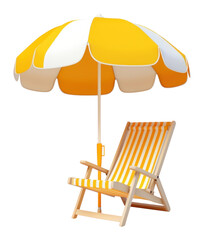 Naklejka premium PNG Beach Chair umbrella chair furniture