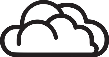 Basic cloud icon