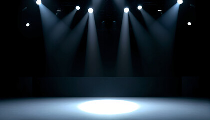 Empty dance stage background, Presentation concept.