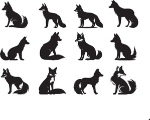 Fox Silhouette Vector Illustration
