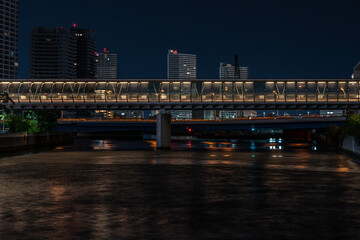 Obraz premium city skyline at night