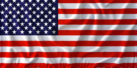 Celebrating Freedom: USA Flag Waving Proudly, Independence Day Elegance: Beautiful USA Flag Waving - Ai Generated