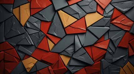 Vibrant red and yellow 3d tech background for futuristic design and attention grabbing visuals
