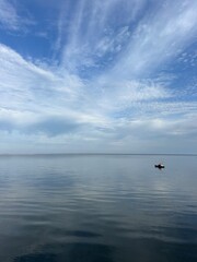 Fisherman on the Choctawhatchee Bay Florida panhandle 