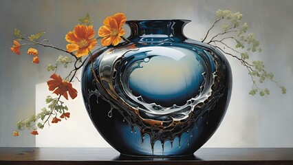 Artistic Elegance: A Symphony of Vases and Blossoms