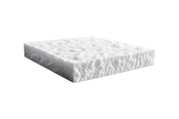 Polystyrene Foam Board on transparent background.