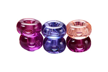 Pony Beads on transparent background.